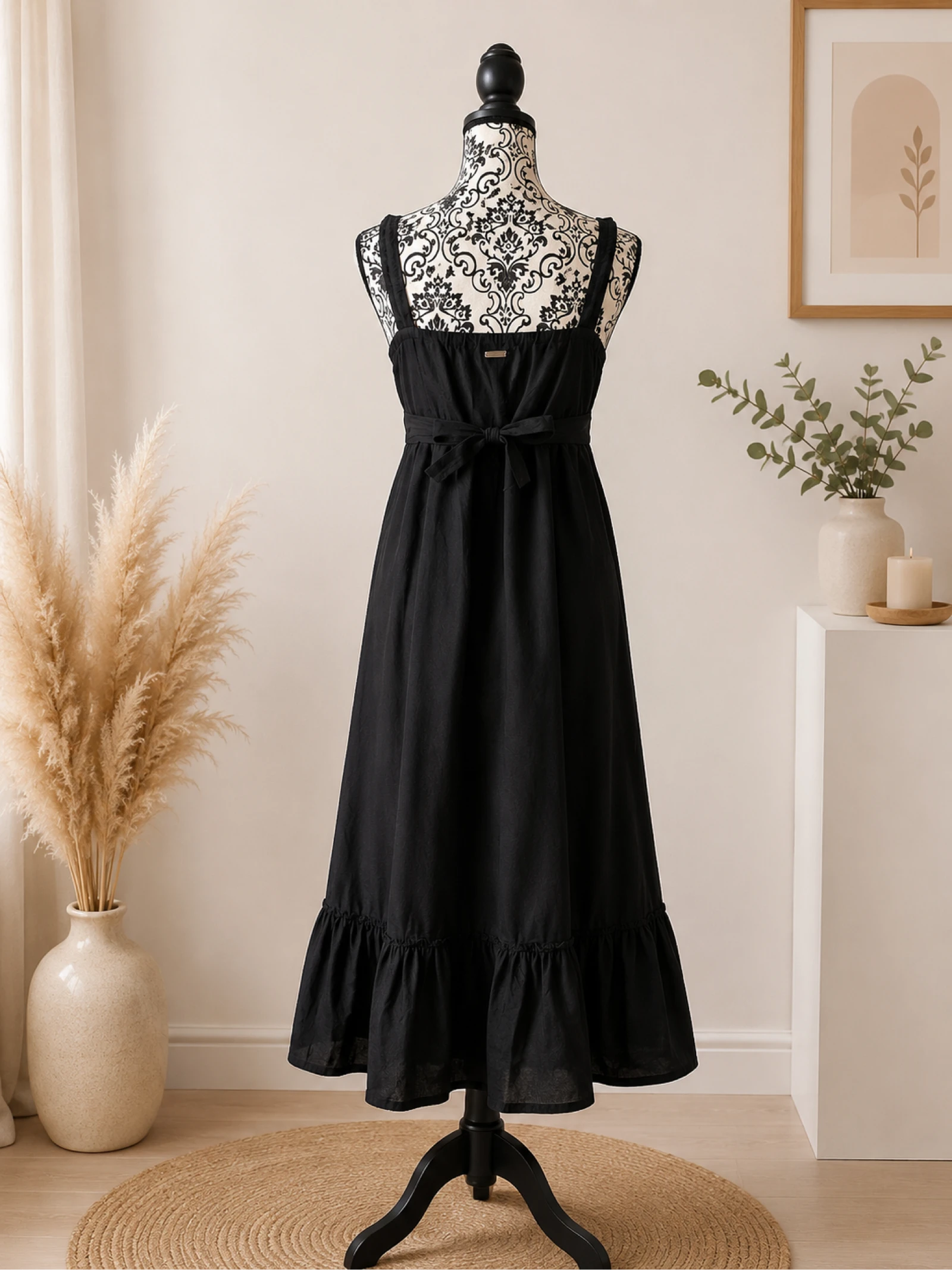 Vestido longo algodão/seda – photo 2